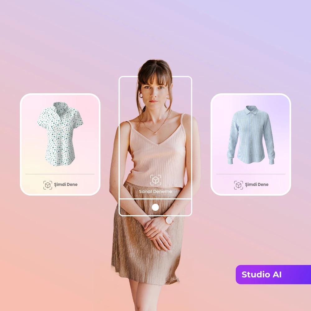 Lunaar Vision Studio AI - Sanal Giyim Deneme, AI Model Kullanımı ve E-Ticaret için Profesyonel Fotoğraf Çekimi Teknolojisi